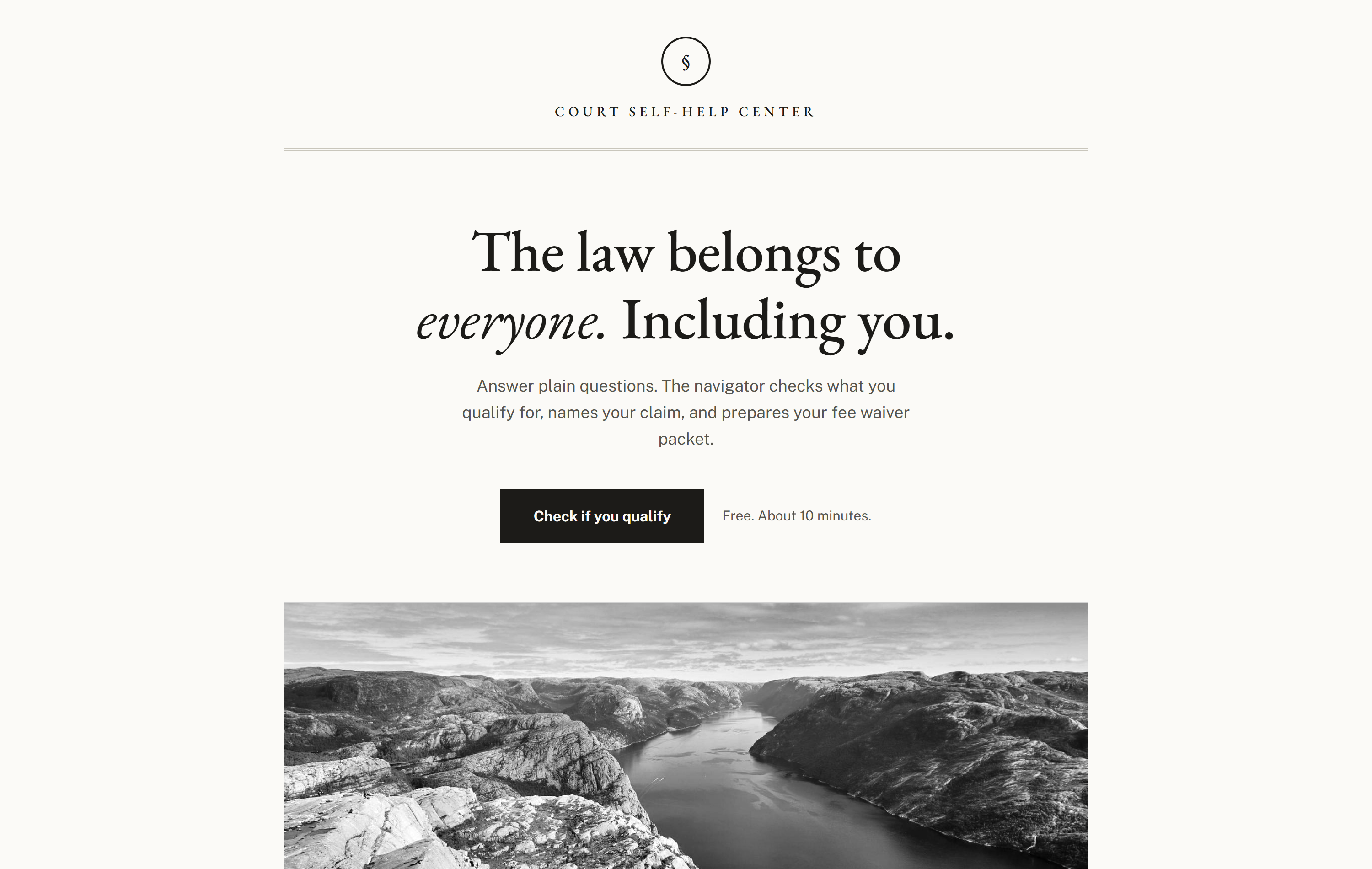 The Civic Classical wide-net variant styled like a printed court form with engraved serifs
