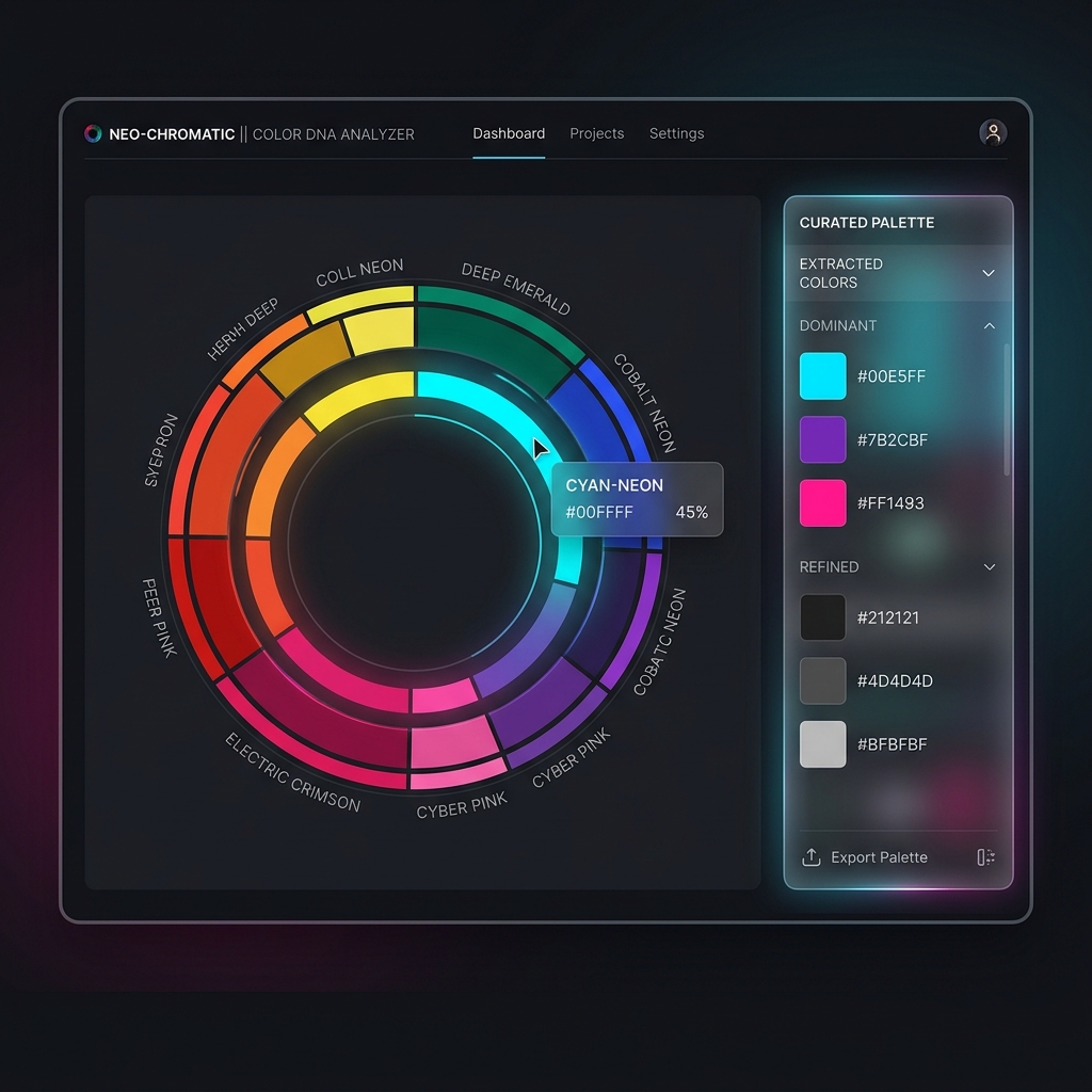 Color DNA wireframe