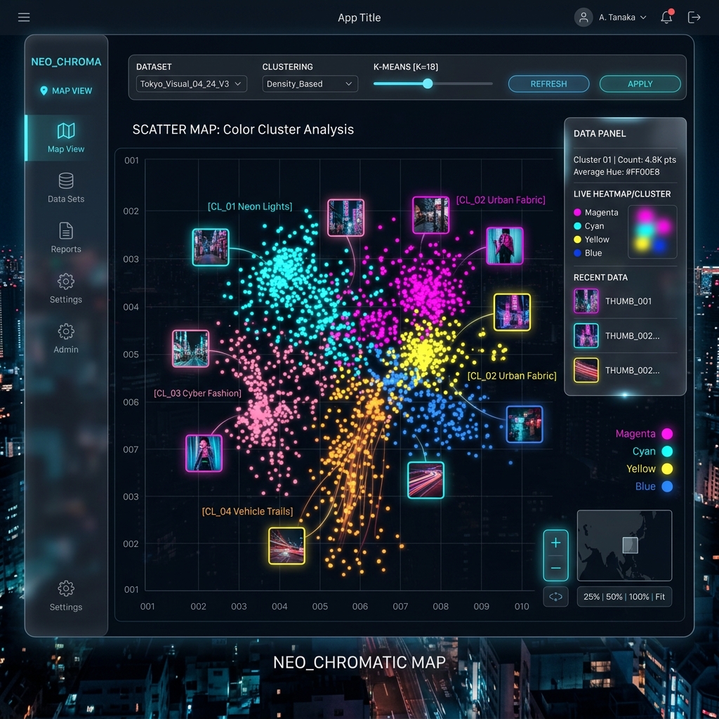 Scatter map wireframe