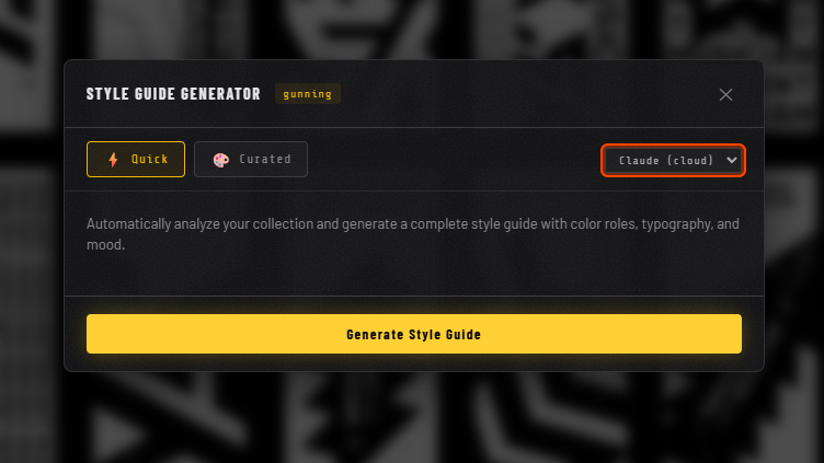 Style guide generator start